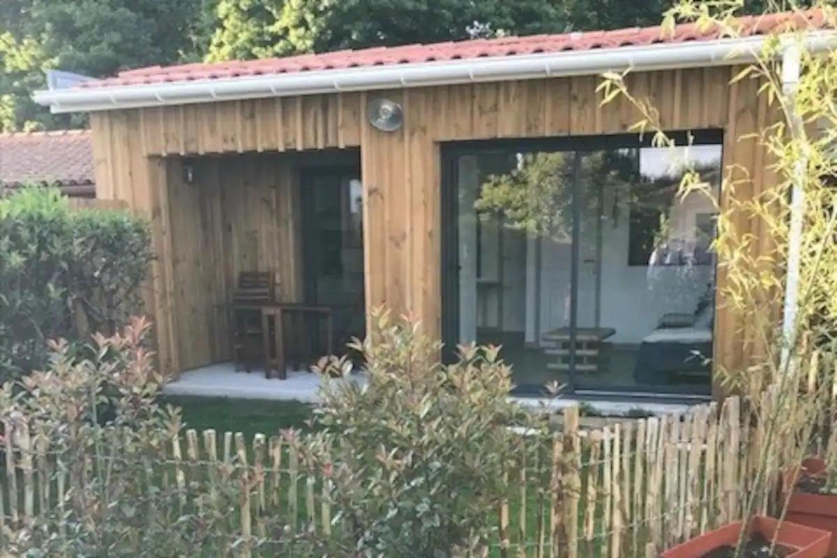 Charmante Cabane Bois Gujan-Mestras Esterno foto